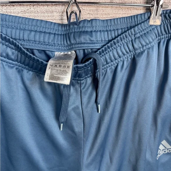 adidas Men's Blue Track Joggers with Gray Accents - Picture 3 of 5